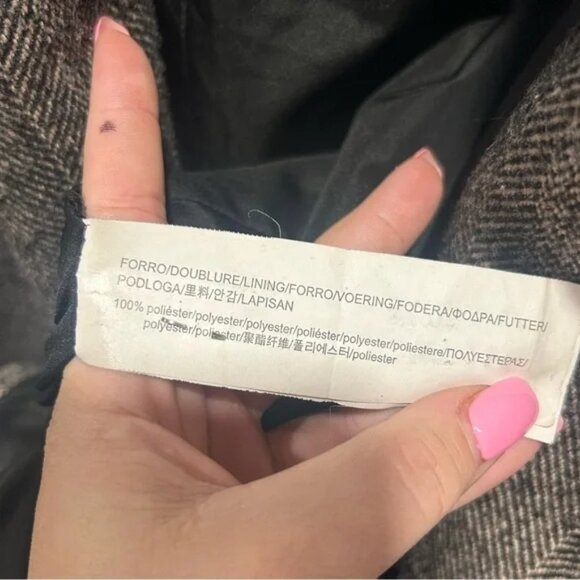 PULL & BEAR size M oversized long sleeve coat, with pockets, liner - Picture 4 of 9